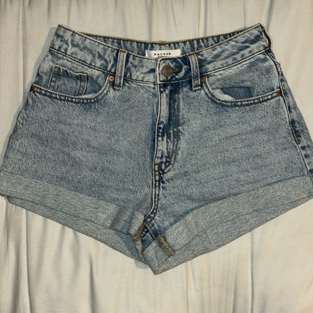 pacsun high-rise mom shorts size:25